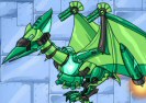 ไดโนเสาร์หุ่นยนต์สีเขียว Ptera Game