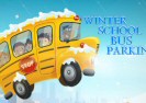 Winter School Bus Parking